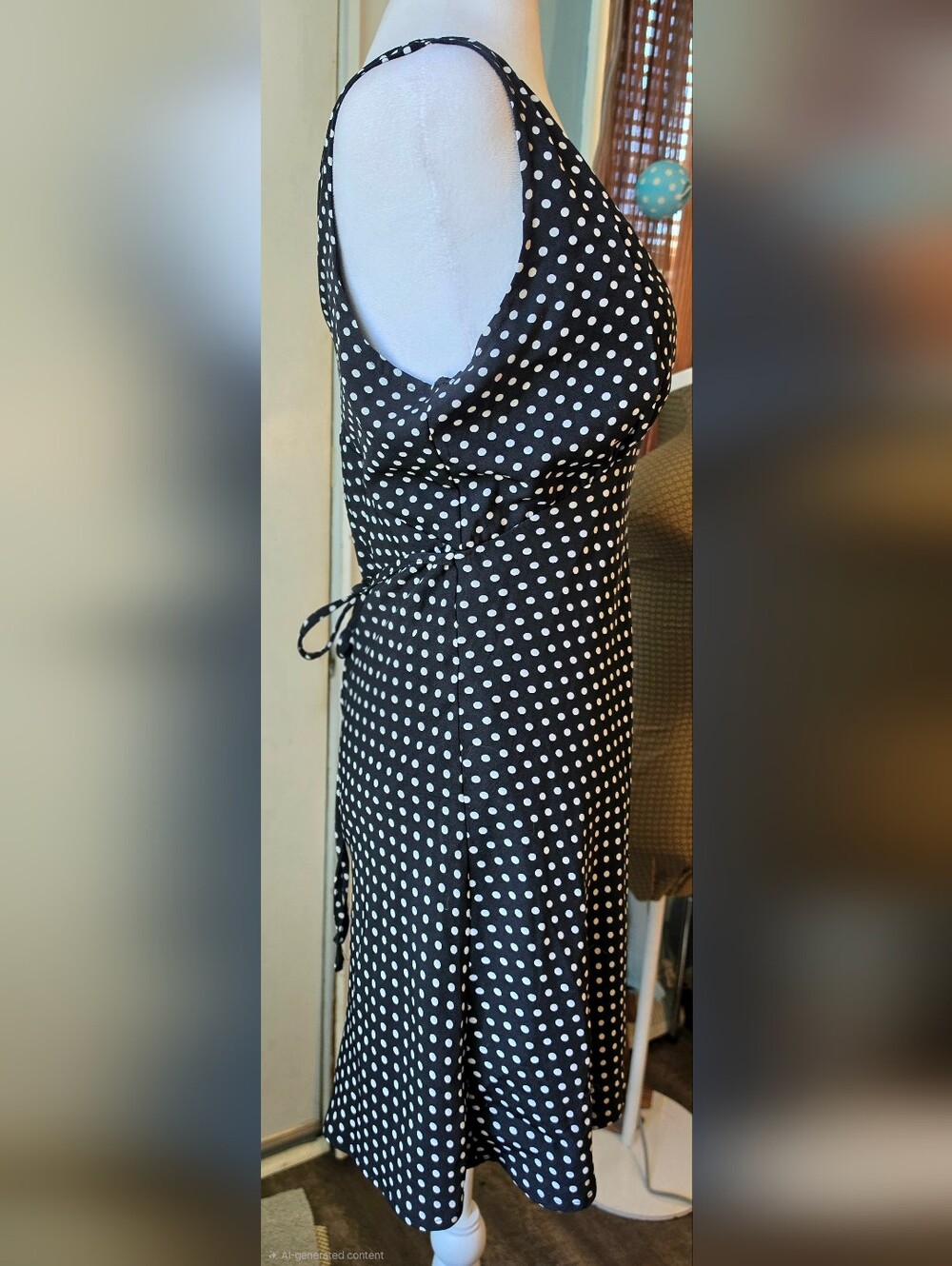 Princess Polly X Asos Nellie Mini Dress Womens 6 Black & White Polka Dot Pinup - Picture 5 of 12